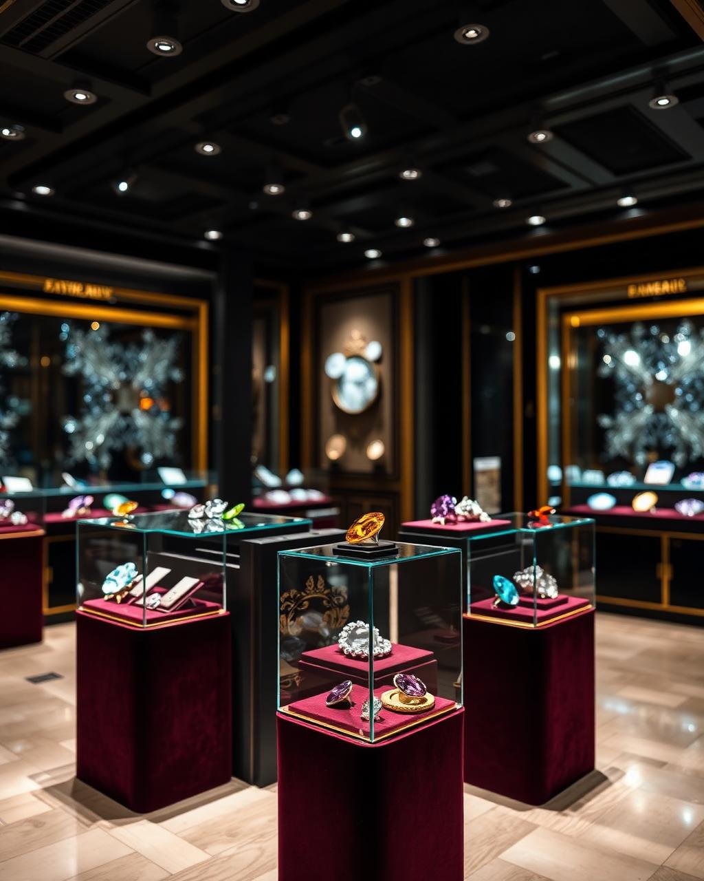 Luxury gem exhibition booth